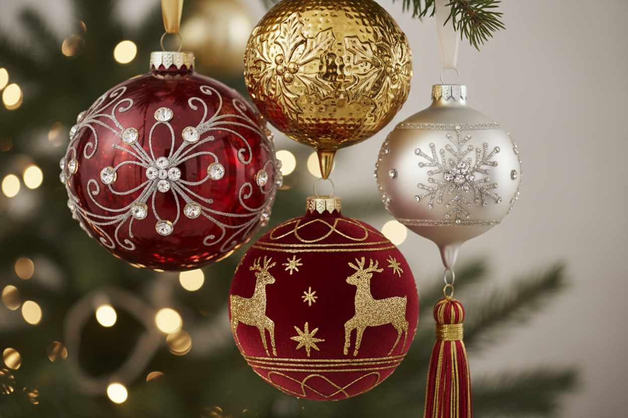 4 Christmas Tree Ornaments